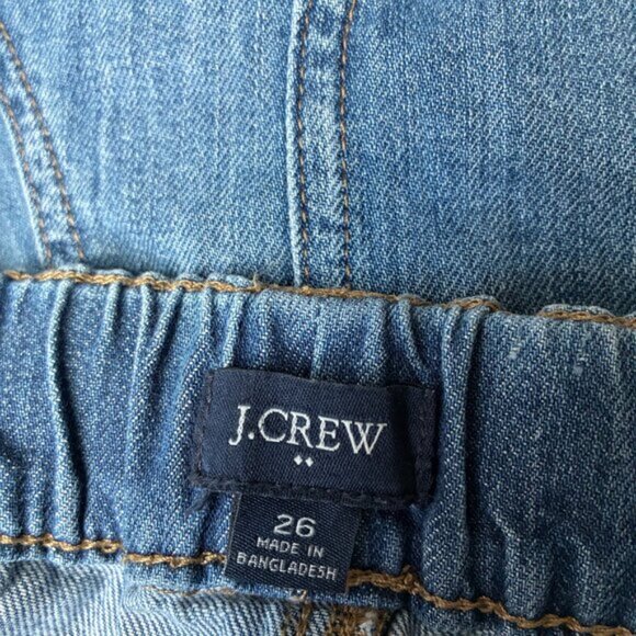 J. Crew Blue Denim Drawstring Pant - Size 26 - Picture 5 of 5